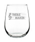 Фото #1 товара Treble Maker Musician Gifts Stem Less Wine Glass, 17 oz
