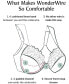 ფოტო #7 პროდუქტის Women's Plus Size Wonder Wire Front Close T-Back Bra