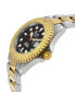 ფოტო #2 პროდუქტის Men's Wall Street Swiss Automatic Two-Tone Stainless Steel Watch 39mm