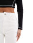 Фото #2 товара Miss Selfridge Petite straight leg jean in white