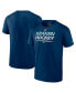 Фото #1 товара Men's Navy Seattle Kraken Authentic Pro Primary T-shirt