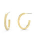 ფოტო #1 პროდუქტის 14K Gold Plated Penny Hoops Earrings
