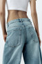 Trf baggy balloon mid-rise jeans