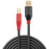 Lindy 15m USB2.0 Active Extension Cable A/B - 15 m - USB A - USB B - USB 2.0 - Male/Male - Black - Red
