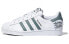 adidas originals Superstar 潮流休闲 防滑耐磨 低帮 板鞋 男女同款 白灰绿 / Кроссовки Adidas originals Superstar HQ6455