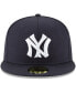 Фото #4 товара Men's Navy New York Yankees Cooperstown Collection Wool 59FIFTY Fitted Hat