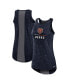 Women's Navy Chicago Bears High Neck Performance Tank Top