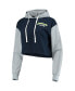 ფოტო #3 პროდუქტის Women's College Navy, Neon Green Seattle Seahawks Color-Block Lounge Set