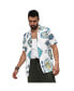 ფოტო #1 პროდუქტის Men's Chalk White Mesh Aztec Shirt