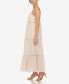 Women's Scoop Neck Tiered Maxi Dress