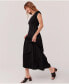 Women's Organic Cotton Fit & Flare Crossback Maxi Dress