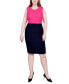 ფოტო #22 პროდუქტის Missy 3/4 Sleeve Textured Knit 2 Piece Dress Set