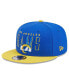 Фото #1 товара Men's Royal, Gold Los Angeles Rams Headline 9FIFTY Snapback Hat