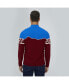 Men's Bellemere Merino Super Fine Mountain Print sweater dark red/blue, Средний - фото #3