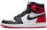 Фото #1 товара Кроссовки Nike Air Jordan 1 Retro High Satin Black Toe (W) (Белый, Красный, Черный)