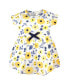 ფოტო #2 პროდუქტის Toddler Girls Organic Cotton Short-Sleeve Dresses 2pk, Yellow Garden