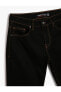 4wam40199nd 999 Siyah Erkek Pamuk Denim Basic Pantolon
