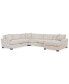 Фото #2 товара CLOSEOUT! Juliam 4-Pc. Fabric Chaise Sectional Sofa, Created for Macy's