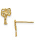 ფოტო #1 პროდუქტის Palm Tree Stud Earrings in 14k Gold