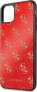 Guess Guess GUHCN654GGPRE iPhone 11 Pro Max czerwony/red hard case 4G Double Layer Glitter uniwersalny