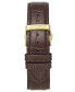 ფოტო #5 პროდუქტის Eco-Drive Men's Corso Brown Leather Strap Watch 40mm