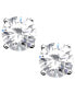 ფოტო #2 პროდუქტის 18k Gold over Sterling Silver Earrings, Cubic Zirconia (4 ct. t.w.)