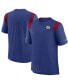ფოტო #1 პროდუქტის Men's Royal New York Giants Sideline Tonal Logo Performance Player T-shirt