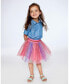 ფოტო #1 პროდუქტის Girl Tulle Skirt Rainbow Stripe - Toddler|Child