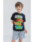 ფოტო #6 პროდუქტის Toddler Boys Teenage Mutant Ninja Turtles Donatello Leonardo Michelangelo Raphael T-Shirt and Shorts Outfit Set to