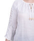 ფოტო #10 პროდუქტის 3/4 Sleeve Crochet Detail Blouse