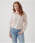Фото #1 товара Plus Size Cotton Classic Fine Knit Relaxed Sweater
