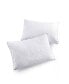 Фото #3 товара Diamond Quilted Down and Feather with Gusseted Edge 2-Pack Pillows, Standard/Queen