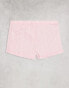 Фото #4 товара ASOS DESIGN 3 pack boxers in pink stripe, pink pointelle & white with contrast stitching