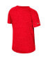 ფოტო #2 პროდუქტის Women's Red Distressed Wisconsin Badgers Finalists Tie-Front T-shirt