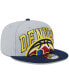 Серый синий бейсболка сзади New Era Denver Nuggets Tip-Off Two-Tone 9FIFTY Snapback Hat Серый, Темно-Синий - фото #3