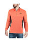 ფოტო #5 პროდუქტის Men's Heathered Orange, Black Oklahoma State Cowboys Audible Quarter-Zip Pullover Windshirt Jacket