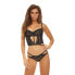 Strap Overlay Bra Set, 2 Teile