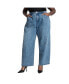 ფოტო #1 პროდუქტის Plus Size Slouchy Jean With Waistband Detail