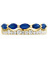 EFFY® Sapphire (3/4 ct. t.w.) & Diamond (1/3 ct. t.w.) Double Row Ring in 14k Gold