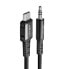 Фото #1 товара Kabel przewód audio AUX USB-C - 3.5mm mini jack 1.2m czarny