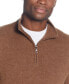 ფოტო #3 პროდუქტის Men's Soft Touch Textured Quarter-Zip Sweater
