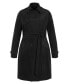 ფოტო #2 პროდუქტის Plus Size Classic Corset Trench coat