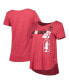 Фото #1 товара Women's Heathered Cardinal Stanford Cardinal PoWered By Title IX T-shirt