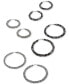 ფოტო #5 პროდუქტის Crystal Hoop Earrings, 1-1/4"