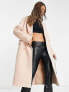 Фото #2 товара & Other Stories wool double breasted coat in blush