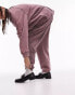 Topshop co-ord premium acid wash cuffed jogger in pink