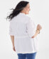 ფოტო #3 პროდუქტის Plus Size Linen Blend Field Jacket, Created for Macy's