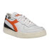 Фото #2 товара Diadora Mi Basket Row Cut Lace Up Mens White Sneakers Casual Shoes 176282-C9886
