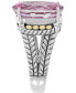 ფოტო #4 პროდუქტის EFFY® Pink Topaz Statement Ring (13-3/4 ct. t.w.) in Sterling Silver & 18k Gold