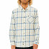 Фото #1 товара Рубашка с длинным рукавом мужская Rip Curl Checked in Flannel Franela Белый
